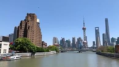 上海外滩城市建筑风光延时拍摄视频的预览图